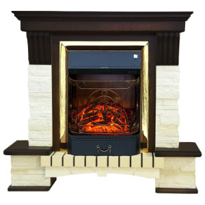 Портал Smolcom Stone Montebello MB/JUP/SYM26 махагон коричневый антик с камином