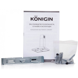 Вытяжка Konigin Canary 50 Black инструкция и крепеж