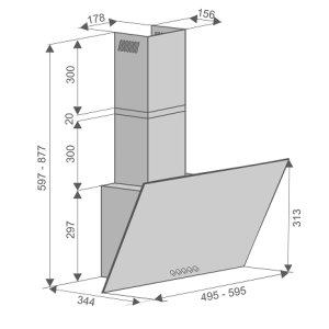 Вытяжка Konigin Colibri 50 White параметры