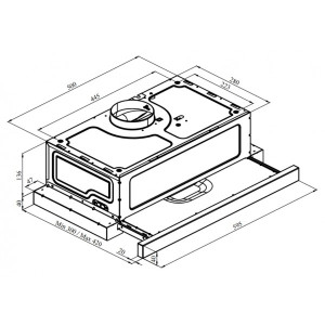 Вытяжка Konigin Pixel 60 Black параметры