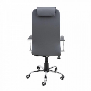 Кресло компьютерное Алвест AV 144 CH серый вид сзади