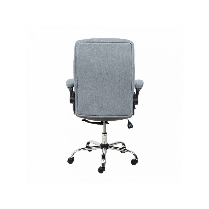 Кресло компьютерное AksHome Caesar серый вид сзади