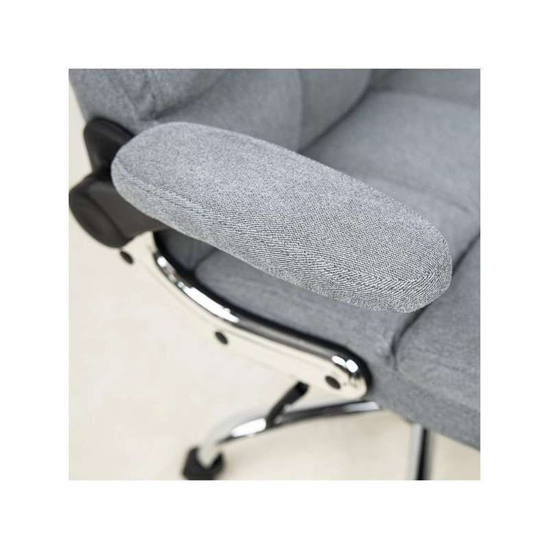 Кресло компьютерное AksHome Caesar серый подлокотник