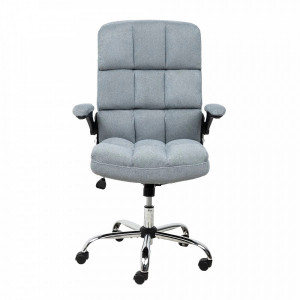 Кресло компьютерное AksHome Caesar серый вид спереди