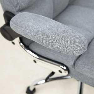 Кресло компьютерное AksHome Caesar серый подлокотник