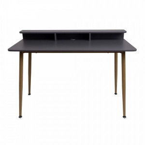 Стол письменный AksHome Jasper серый/бук