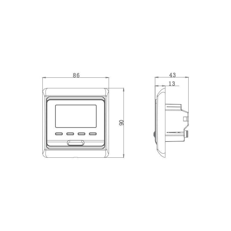 Терморегулятор Lavita Е 51.716 белый схема