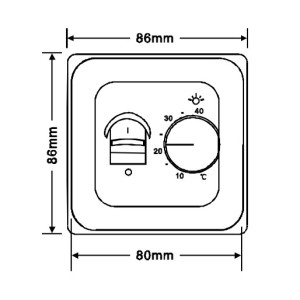 Терморегулятор Lavita RTC 70.26 белый схема