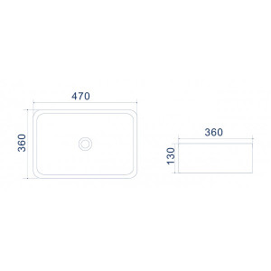 Умывальник Uptrend Aura TR4565 схема