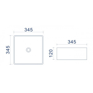 Умывальник Uptrend Roma TR41314 схема