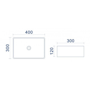 Умывальник Uptrend Roma TR41313 схема