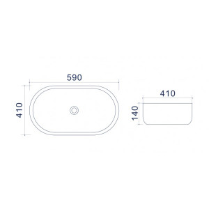 Умывальник Uptrend Venus TR4916 схема