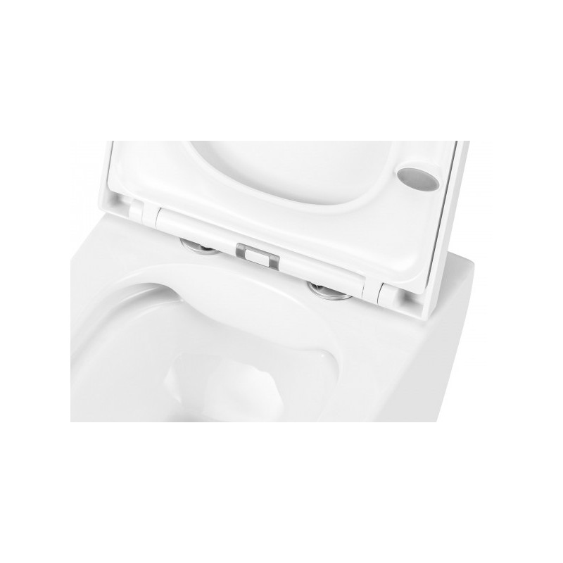 Унитаз подвесной Uptrend Gravis Rimless TR2216 (c пневмокрышкой) крепление крышки