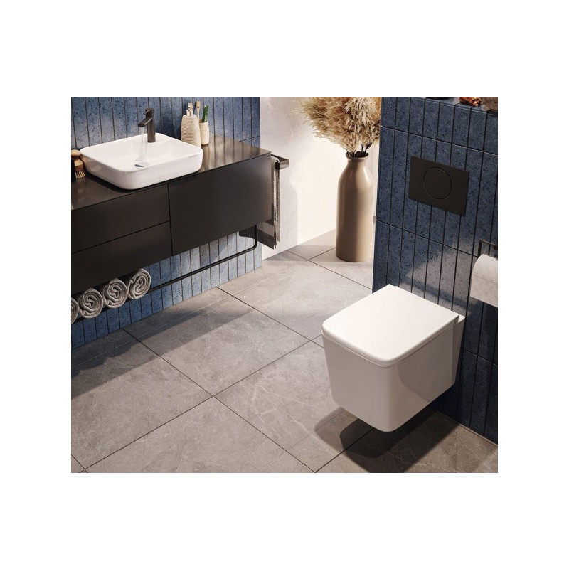 Унитаз подвесной Uptrend Gravis Rimless TR2216 (c пневмокрышкой) в интерьере