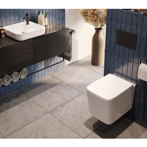 Унитаз подвесной Uptrend Gravis Rimless TR2216 (c пневмокрышкой) в интерьере