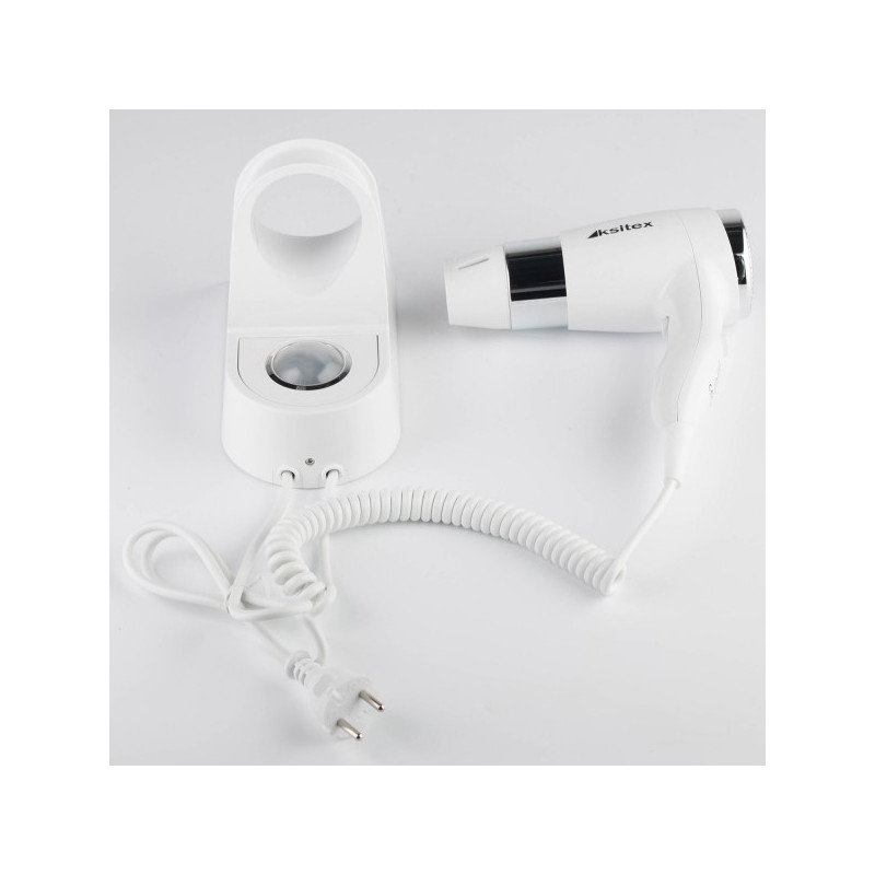 Фен настенный Ksitex F-1400 WL (с подсветкой) в разложенном виде