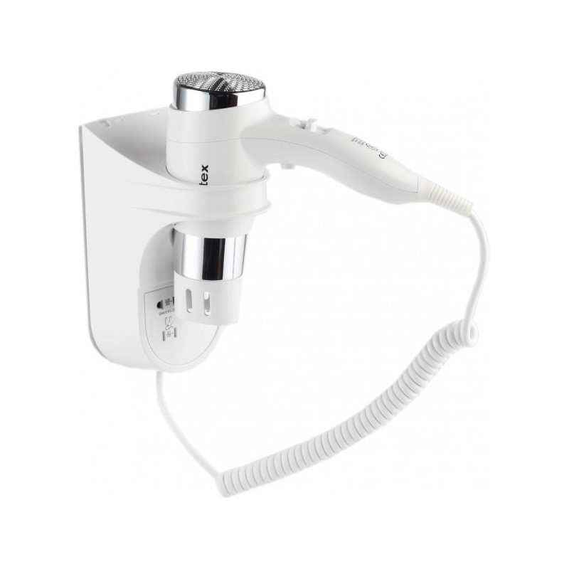 Фен настенный Ksitex F-1600 WS (с розеткой для бритвы)