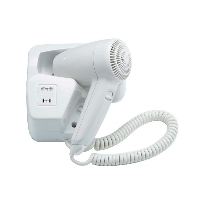 Фен настенный Ksitex F-2000 E (с розеткой для бритвы)