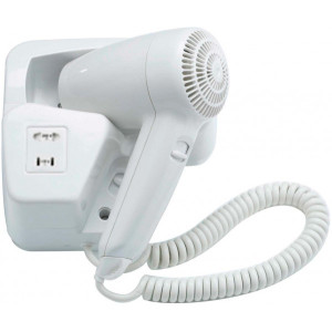 Фен настенный Ksitex F-2000 E (с розеткой для бритвы)