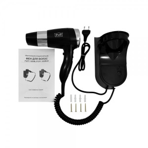 Фен настенный Puff 1600 Bl комплектация