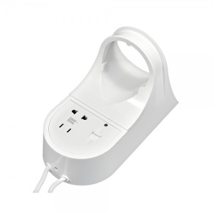 Фен настенный Puff 1600B (с розеткой для бритвы) крепление