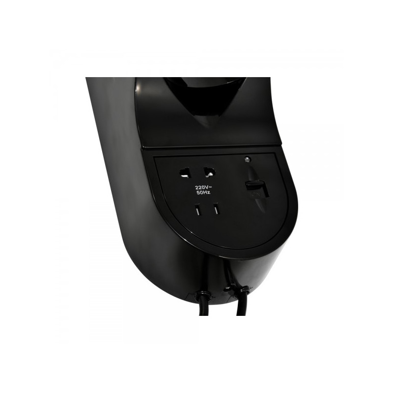 Фен настенный Puff 1600 BLB (с розеткой для бритвы) розетка