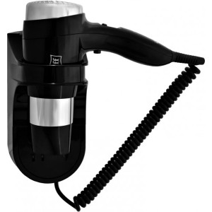 Фен настенный Puff 1600 BLB (с розеткой для бритвы)