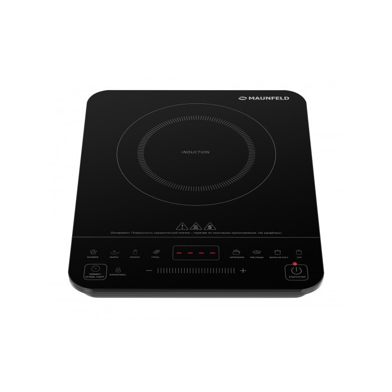 Настольная индукционная плита Maunfeld EVI.F291-BK вид спереди