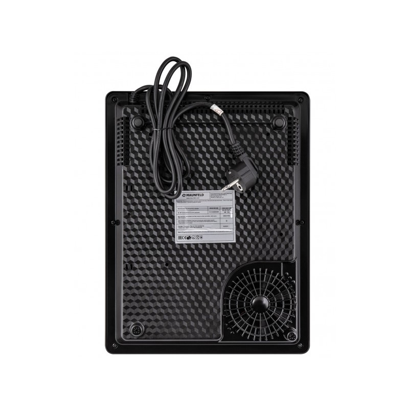 Настольная электрическая плита Maunfeld EVCE.F291-BK вид сзади