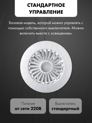 Вытяжной вентилятор airRoxy aRid150 модель управления