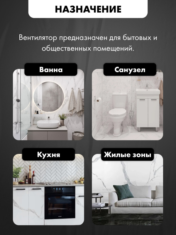 Вытяжной вентилятор airRoxy pRim100HS назначение