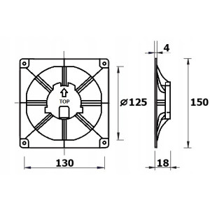 Вентиляционная решетка airRoxy dRim C300-C183 схема