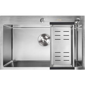 Кухонная мойка Avina HM 7048 нержавеющая сталь с коландером