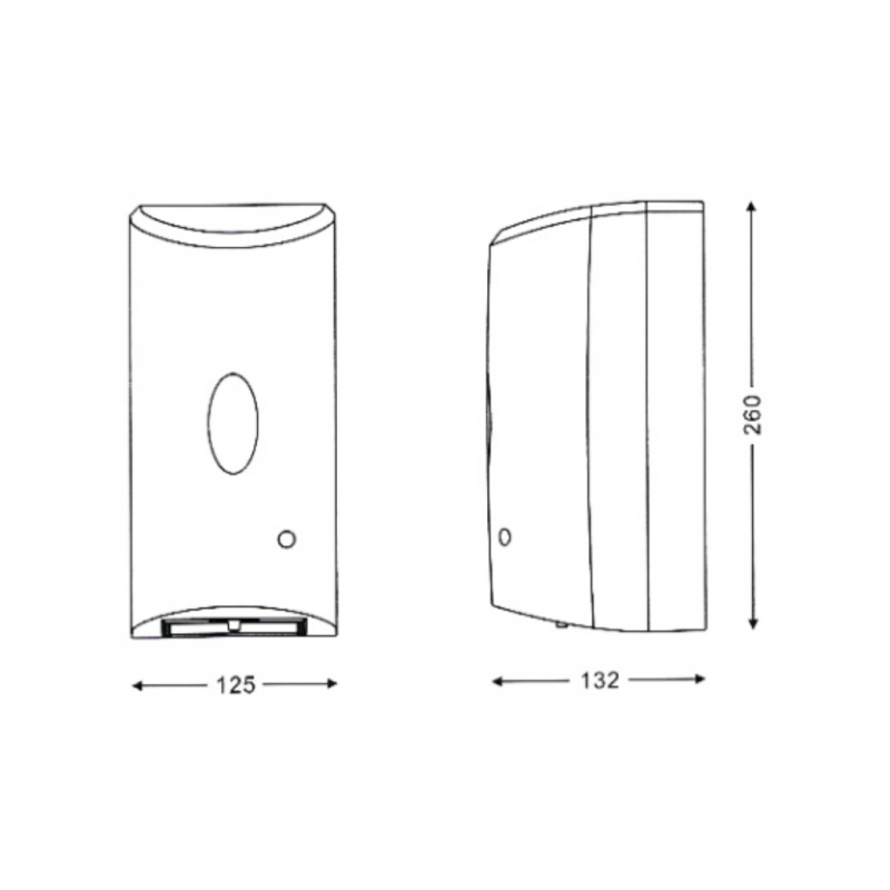 Дозатор для антисептика Ksitex ADD-7960М нержавеющая сталь параметры