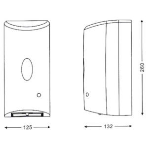 Дозатор для антисептика Ksitex ADD-7960В черный параметры