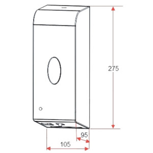 Дозатор жидкого мыла Ksitex ASD-7961S нержавеющая сталь параметры