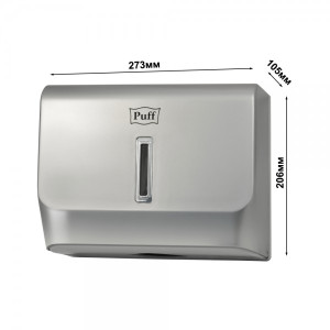 Диспенсер для бумажных полотенец Puff 5130S хром параметры