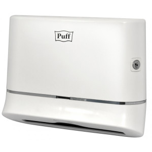 Диспенсер для бумажных полотенец Puff 5135 белый сбоку