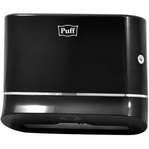 Диспенсер для бумажных полотенец Puff 5135Bl черный общий вид