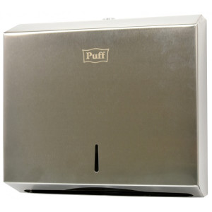 Диспенсер для бумажных полотенец Puff 5610 нержавеющая сталь сбоку