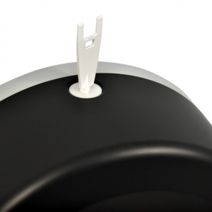 Диспенсер для туалетной бумаги Puff 7130Bl черный ключ