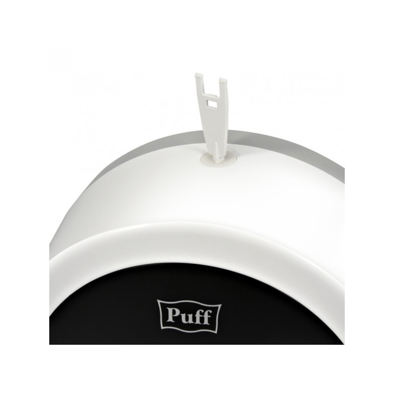 Диспенсер для туалетной бумаги Puff 7135Bl белый/черный ключ