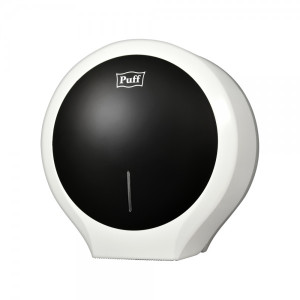 Диспенсер для туалетной бумаги Puff 7135Bl белый/черный общий вид