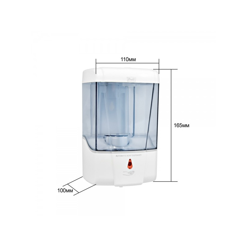 Дозатор жидкого мыла Puff 8180 белый параметры