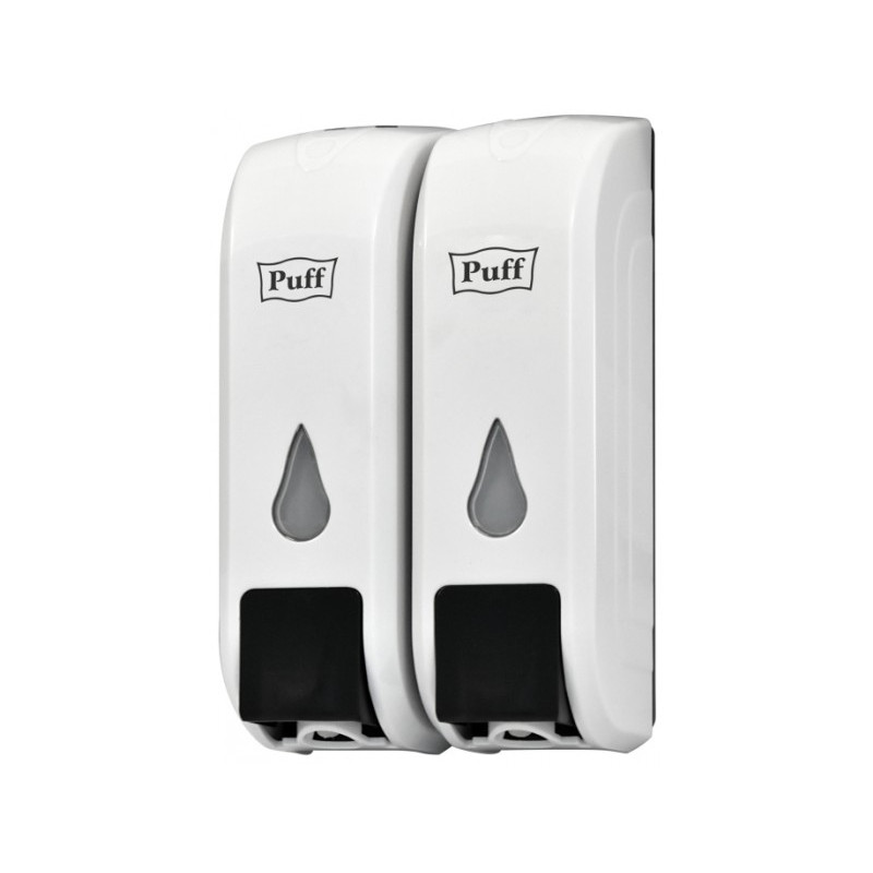 Дозатор жидкого мыла Puff 8108 белый общий вид