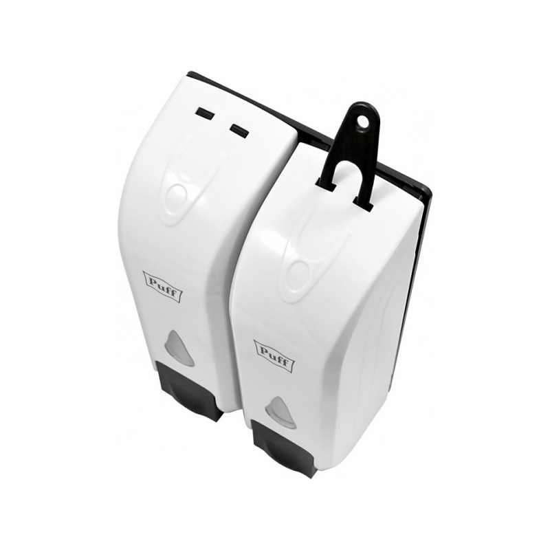 Дозатор жидкого мыла Puff 8108 белый вид сверху