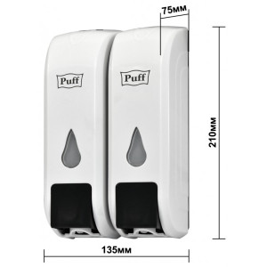 Дозатор жидкого мыла Puff 8108 белый параметры