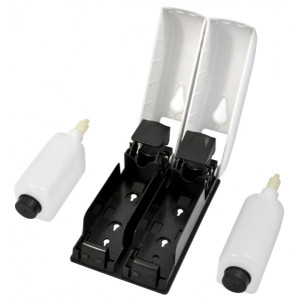 Дозатор жидкого мыла Puff 8108 белый емкости