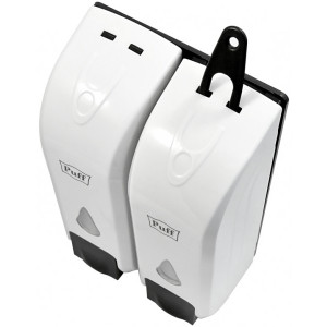 Дозатор жидкого мыла Puff 8108 белый вид сверху