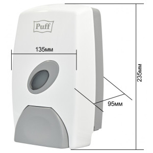 Дозатор жидкого мыла Puff 8115 белый параметры